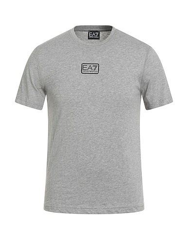 EA7 Basic T-Shirt Hellgrau 100% Baumwolle