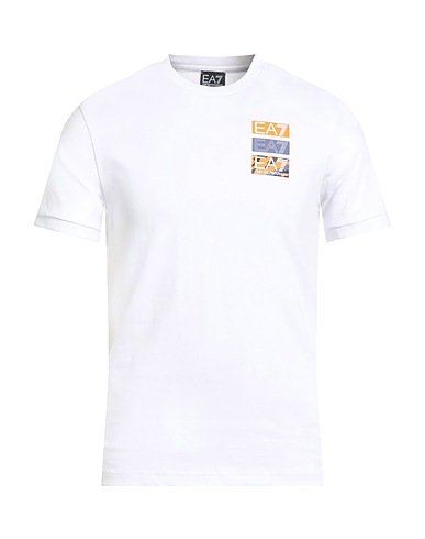 EA7 T-shirt White 100% Cotton