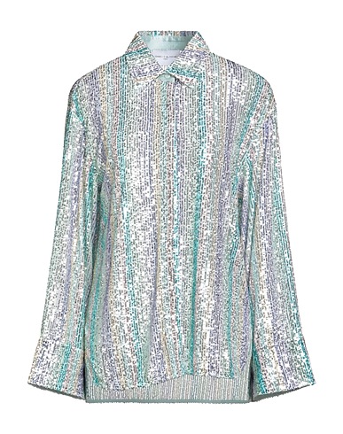 ISABELLE BLANCHE Paris Striped shirt Light green 100% Polyester