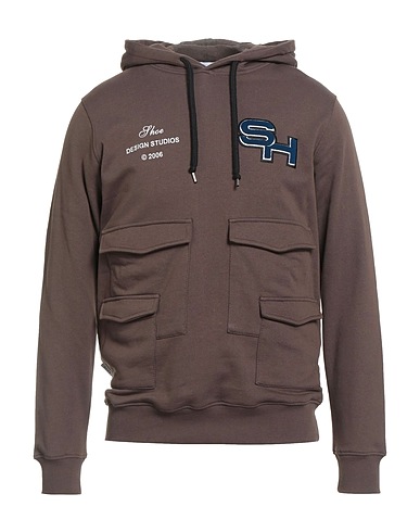 SHOE Hooded track jacket  Chocolate brown 100% Cotton