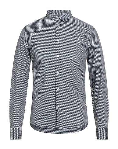 STILOSOPHY Patterned shirt Black 100% Cotton