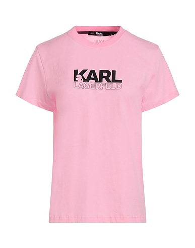 KARL LAGERFELD T-shirt Rosa 100% Cotone organico