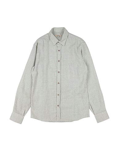 NUPKEET Patterned shirt VERDE SALVIA 80% Cotton, 20% Wool
