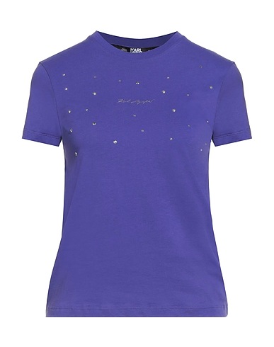 KARL LAGERFELD T-shirt Purple 100% Organic cotton
