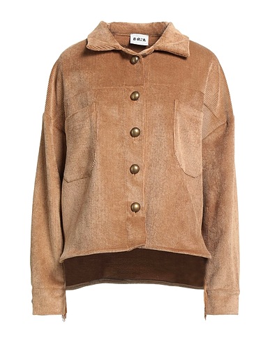 BERNA Solid color shirts & blouses Camel 85% Polyester, 12% Polyamide, 3% Elastane