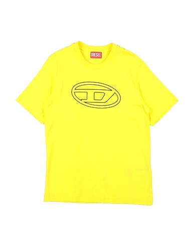 DIESEL T-shirt Giallo 100% Cotone