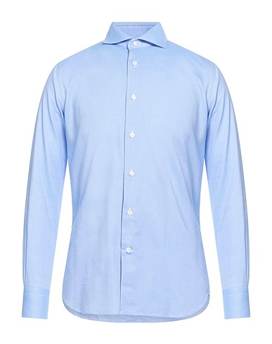 BORSA Striped shirt Sky blue 100% Cotton