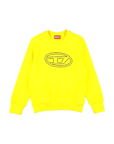 DIESEL Sweatshirt Gelb 100% Baumwolle