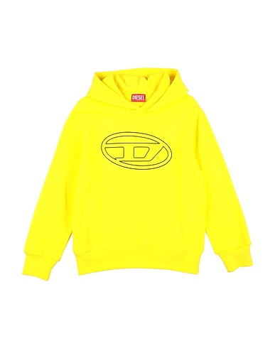 DIESEL Felpa Giallo 100% Cotone