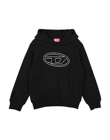 DIESEL Hooded sweatshirt Black 100% Cotton