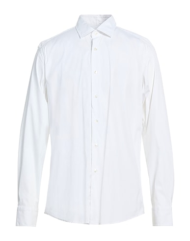 BAGUTTA Einfarbiges Hemd BIANCO 78% Baumwolle, 18% Polyamid, 4% Elastan