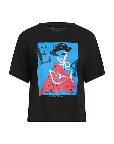EMPORIO ARMANI T-shirt Black 100% Cotton