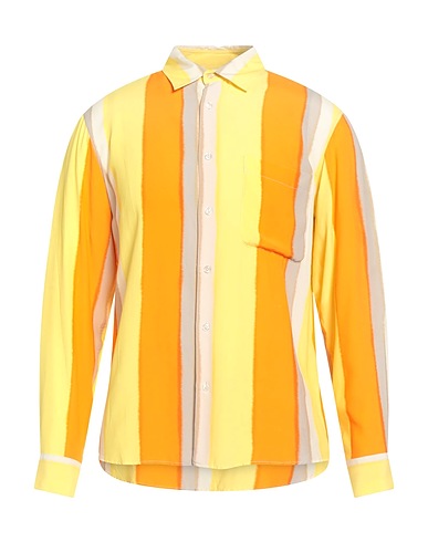 SANDRO Striped shirt Pastel yellow 100% Viscose