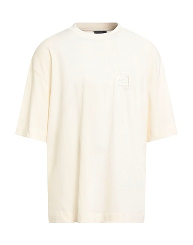 EMPORIO ARMANI T-shirt Panna 100% Cotone
