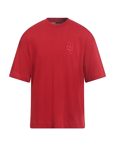 EMPORIO ARMANI Basic T-shirt Red 100% Cotton