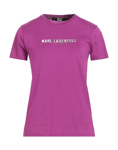 KARL LAGERFELD T-shirt Malva 100% Cotone organico
