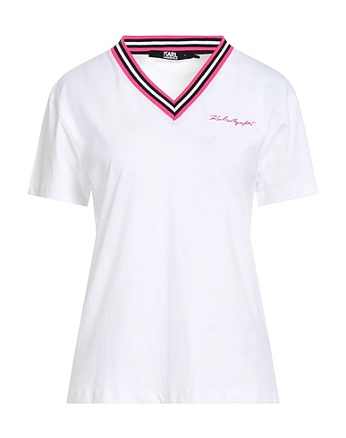 KARL LAGERFELD T-shirt White 100% Organic cotton