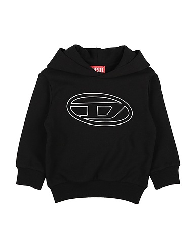 DIESEL Felpa Nero 100% Cotone