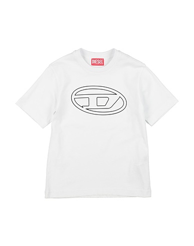 DIESEL T-shirt Bianco 100% Cotone