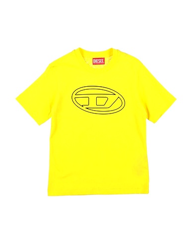 DIESEL T-shirt Giallo 100% Cotone