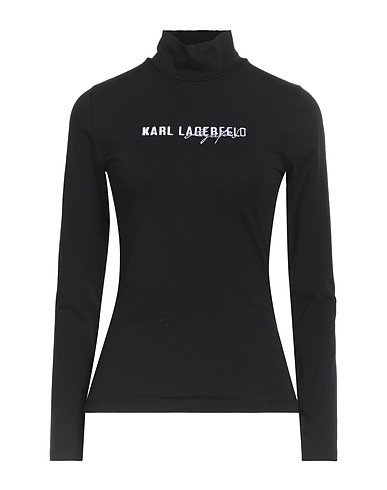 KARL LAGERFELD Футболка Чёрный 94% Хлопок, 6% Эластан