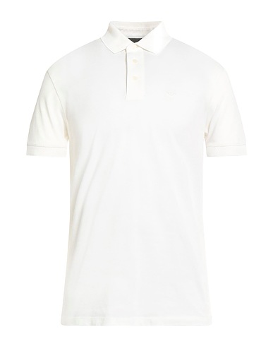 EMPORIO ARMANI Μπλουζάκι Polo Λευκό 100% Βαμβάκι