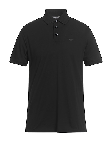 EMPORIO ARMANI Polo shirt Black 100% Cotton