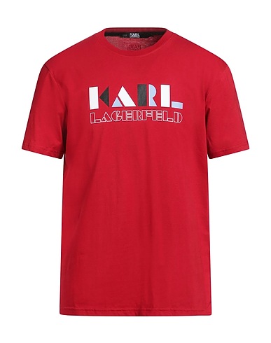 KARL LAGERFELD T-shirt Red 100% Organic cotton