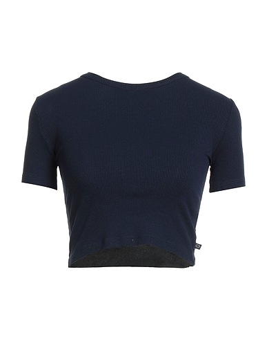 OTTOD'AME Crop top Navy blue 95% Viscose, 5% Elastane