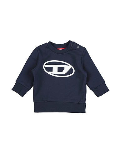 DIESEL Sweatshirt Midnight blue 100% Cotton, Elastane