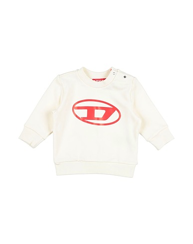 DIESEL Sweatshirt Ivory 100% Cotton, Elastane
