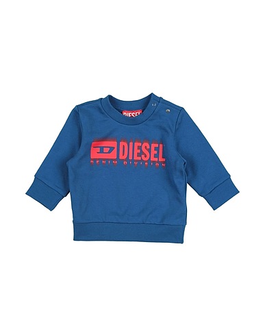 DIESEL Sweatshirt Light blue 100% Cotton, Elastane