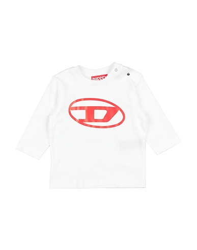 DIESEL T-shirt Bianco 100% Cotone