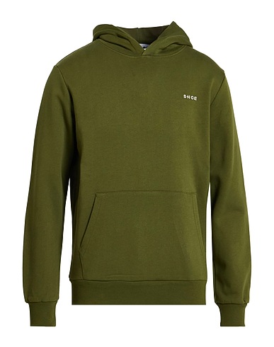 SHOE Hooded sweatshirt Military green 100% Cotton