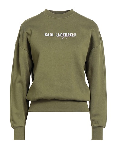 KARL LAGERFELD Sweat-shirt Vert militaire 100% Coton biologique