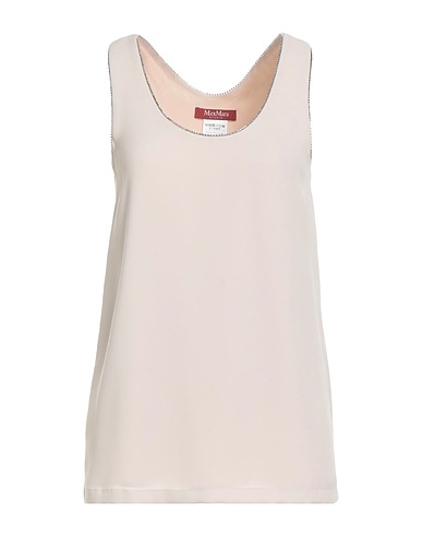 MAX MARA STUDIO Top Beige 73% Triacetate, 27% Polyester