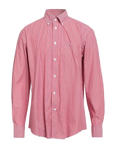 HARMONT & BLAINE Striped shirt SPORT Brick red 100% Cotton