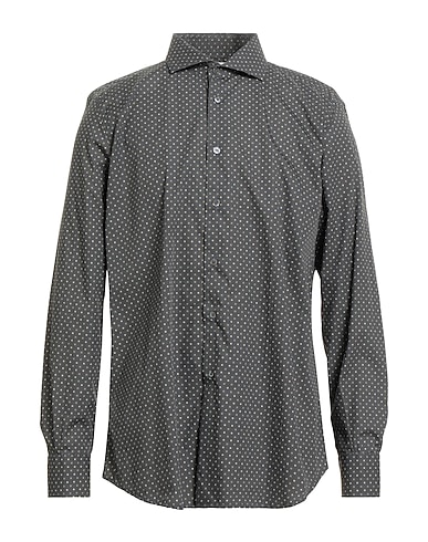 BAGUTTA Camicia fantasia Grigio 100% Cotone