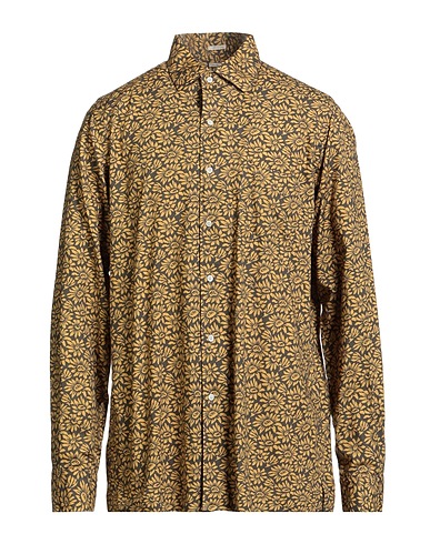 MASSIMO ALBA Patterned shirt Charcoal 100% Cotton