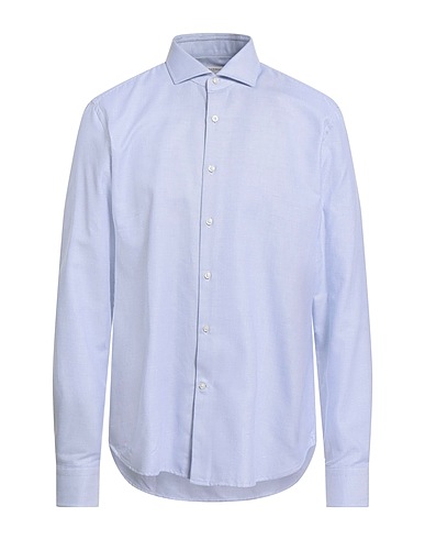 GHIRARDELLI Einfarbiges Hemd Hellblau 100% Baumwolle
