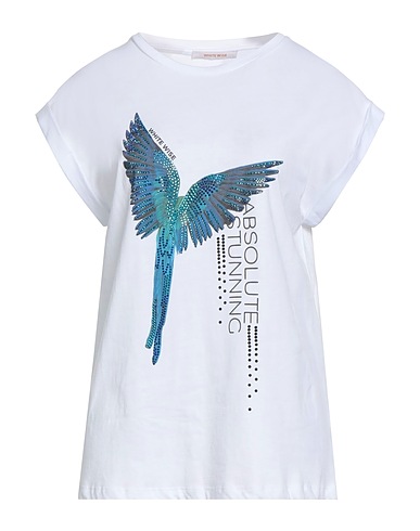 WHITE WISE T-Shirt Weiß 100% Baumwolle