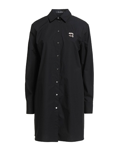 KARL LAGERFELD Shirts Black 100% Organic cotton