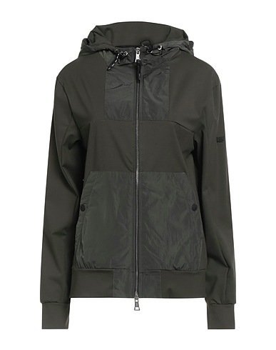 PMDS PREMIUM MOOD DENIM SUPERIOR Hooded track jacket  Military green 74% Polyamide, 26% Elastane, Polyester