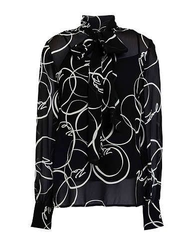 KARL LAGERFELD Top Black 100% Viscose