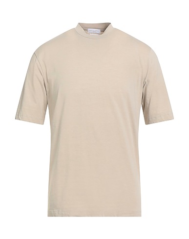 DANIELE FIESOLI Basic T-shirt Sage green 94% Cotton, 6% Elastane