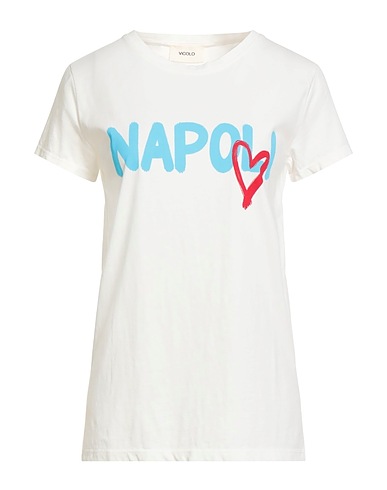 VICOLO T-shirt BIANCO 100% Cotton