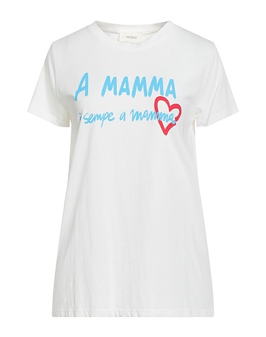VICOLO T-shirt White 100% Cotton