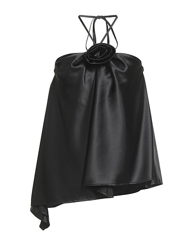 JOVONNA Off-the-shoulder top Black 92% Polyester, 8% Elastane