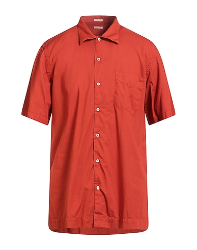 MASSIMO ALBA Solid color shirt RUGGINE 100% Cotton