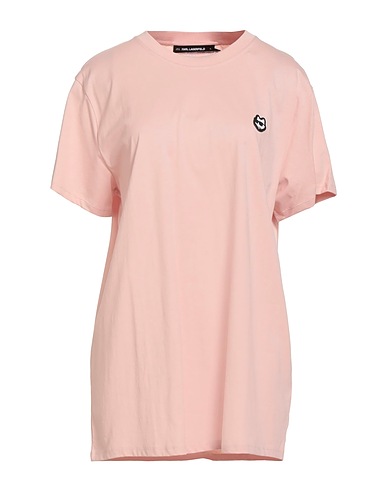 KARL LAGERFELD T-shirt Rosa 100% Cotone